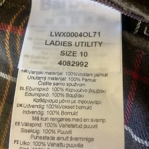 Barbour Defence Cotton Wax Jacket - Picture 7 of 7